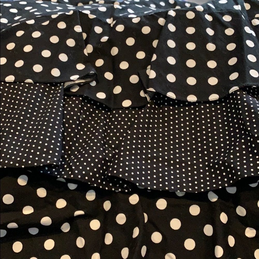 PASKAL Frilled Asymmetrical Polka Dot Dress - Picture 7 of 9
